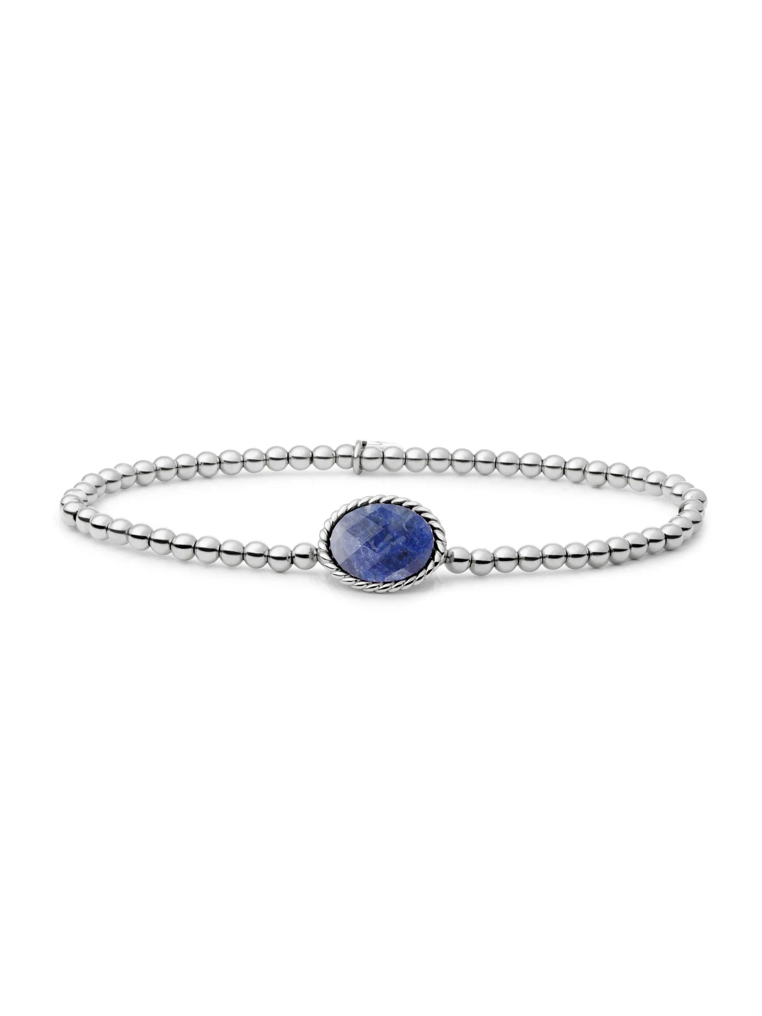 Sparkling Jewels Armband Sodaliet SB-S-3MM-TG20 Zilverkleurig