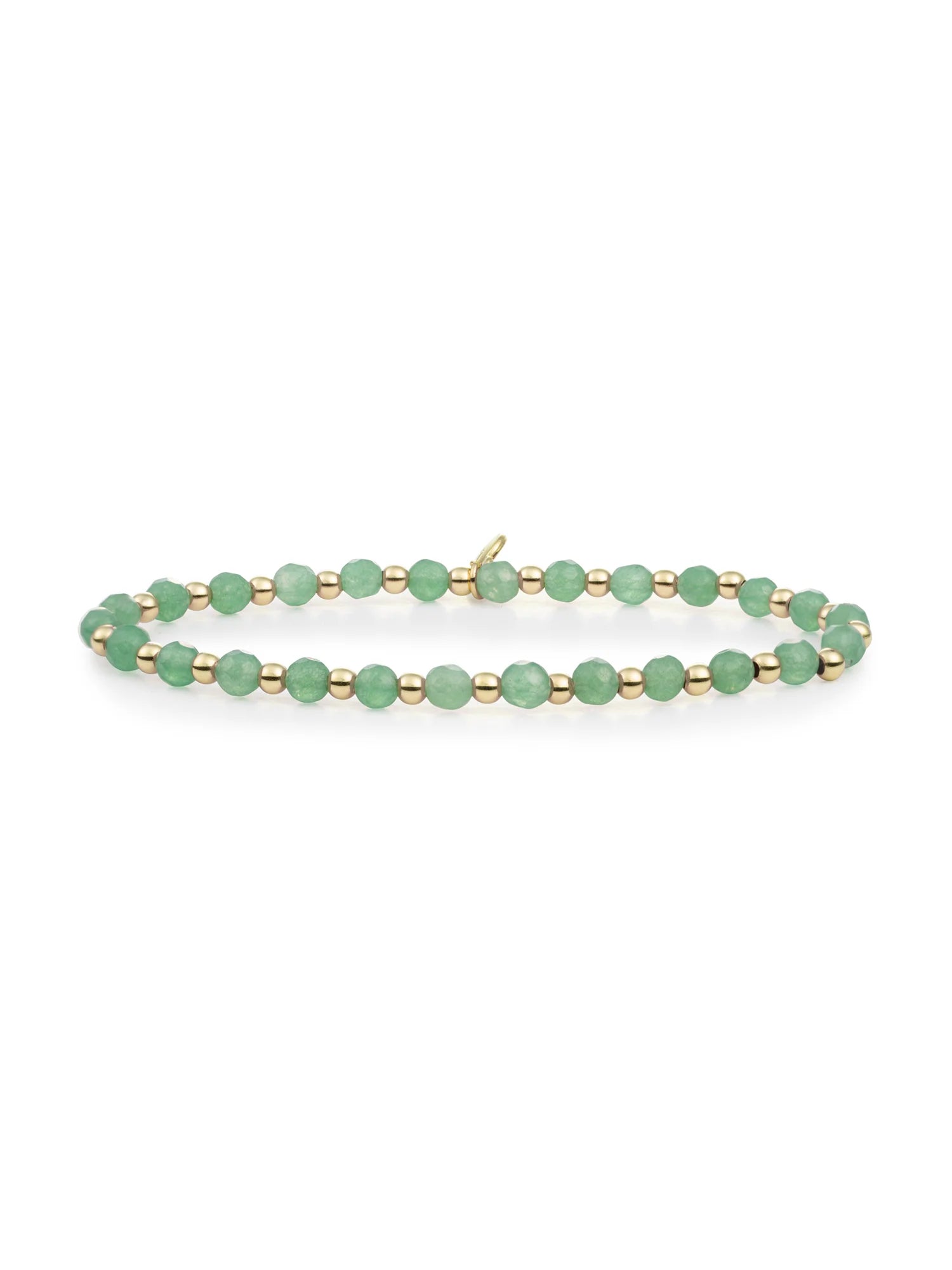Sparkling Jewels Armband Groene aventurijn Interstellar 3mm SBG-GEM29-3MM-MIX Zilverkleurig