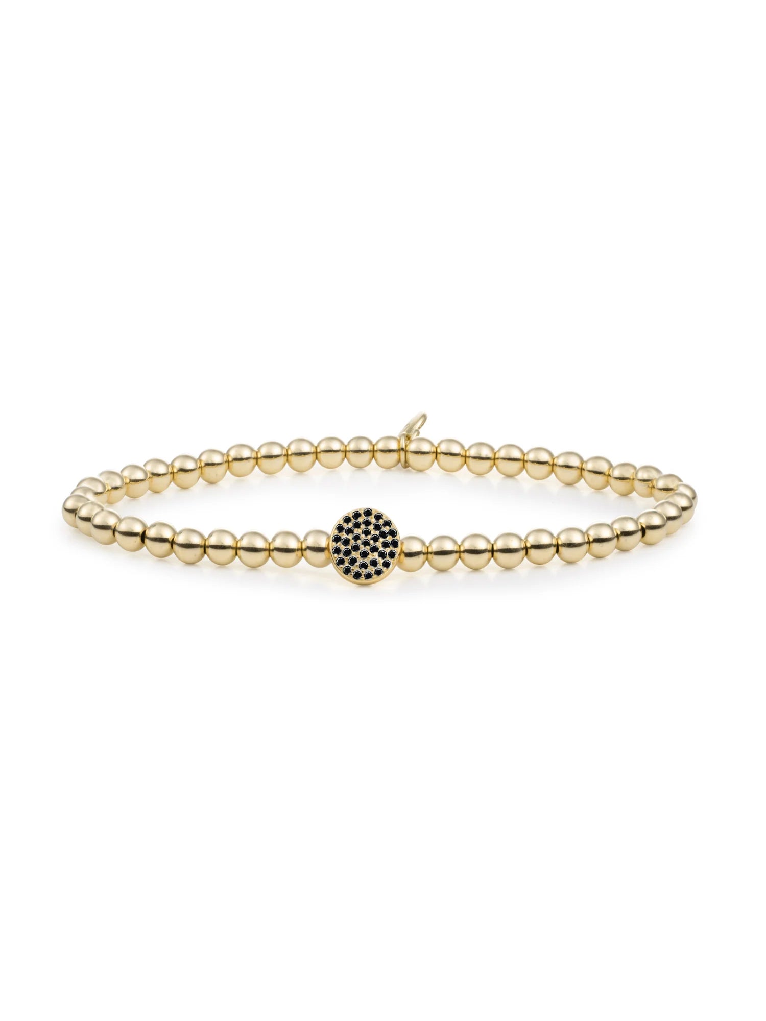 Sparkling Jewels Armband Disc Galaxy SB-G-4MM-DISC-BL Goudkleurig