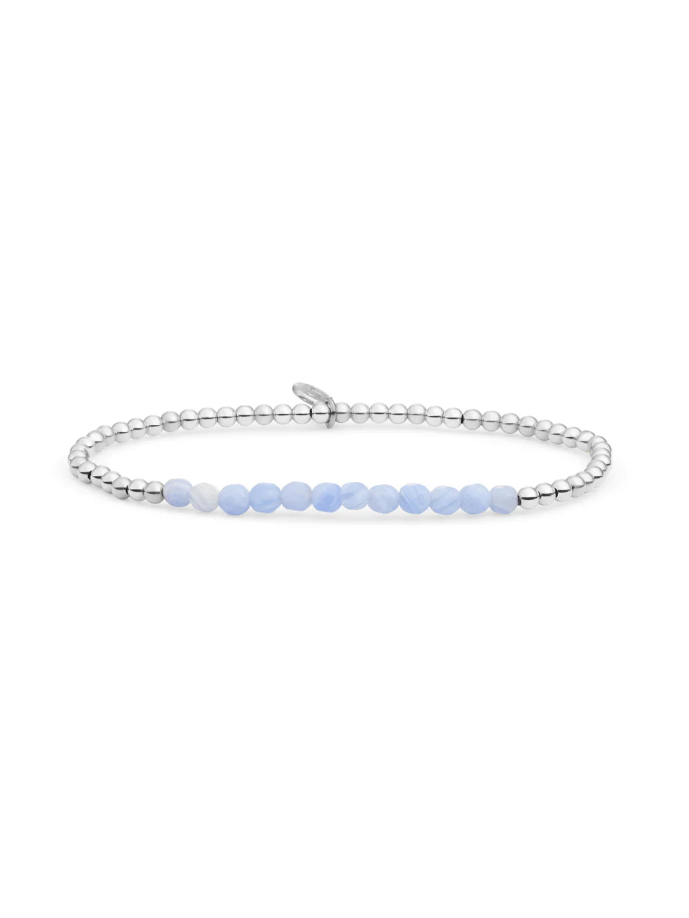 Sparkling Jewels Armband Kantagaat SB-GEM47-3MM-LINE Zilverkleurig