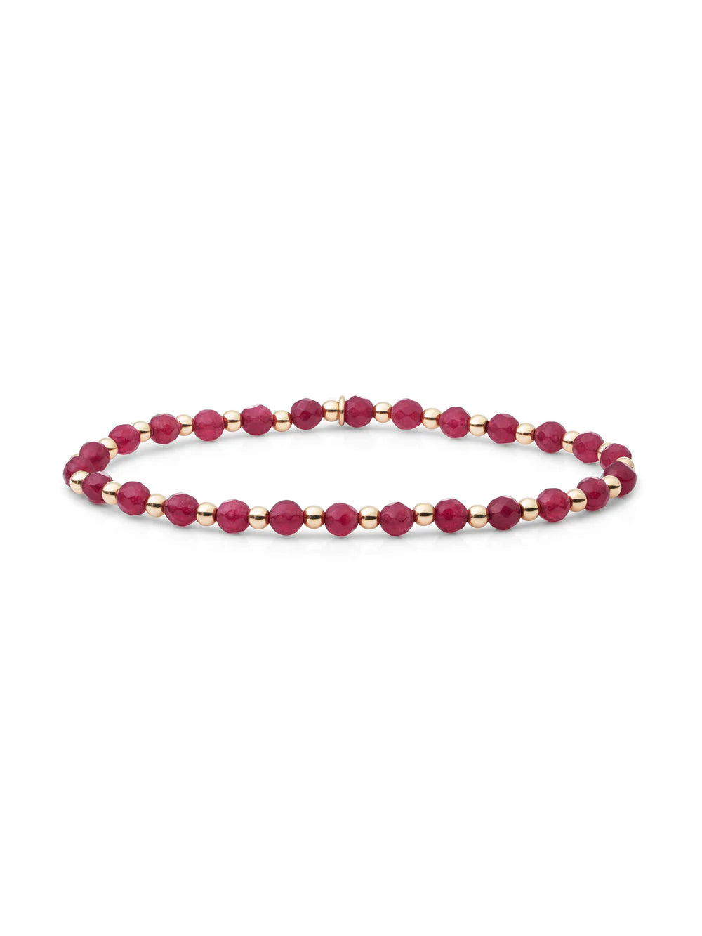 Sparkling Jewels Armband Jade SBG-GEM49-3MM-MIX Goudkleurig