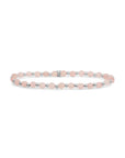 Sparkling Jewels Armband Rose Quartz Interstellar - Silver 3mm SB-GEM13-3MM-MIX