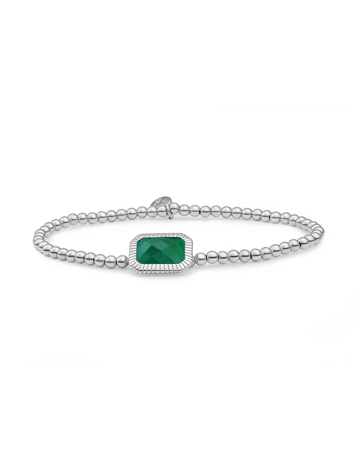 Sparkling Jewels Armband Amazoniet SB-S-3MM-BAG53 Zilverkleurig