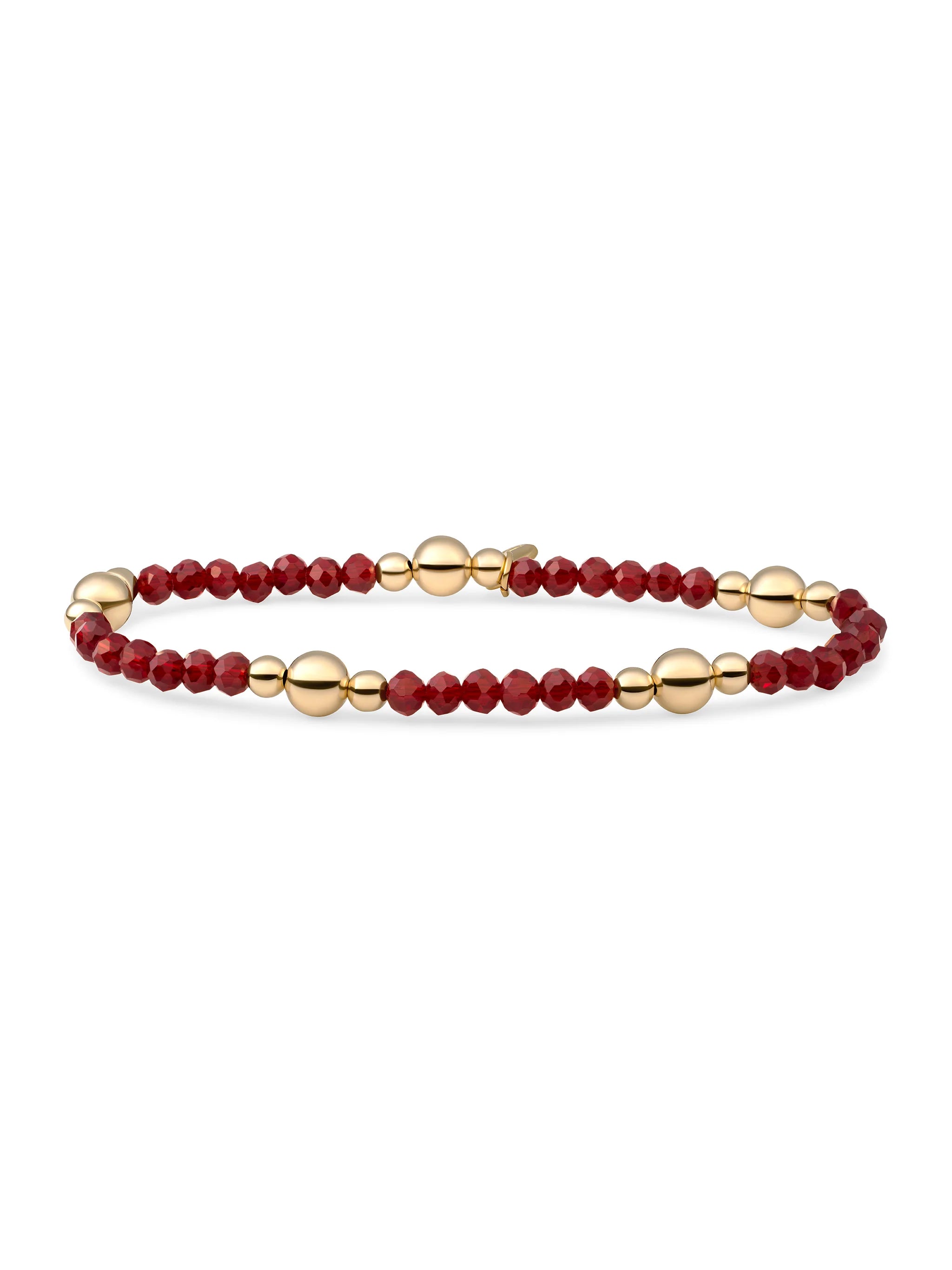 Sparkling Jewels Armband Rubinkwarts BLK01G-G50 Goudkleurig