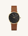 Rosefield horloge WBCLG-W96 West Village Cognac Black MOP Gold - PansiteNederland.nl