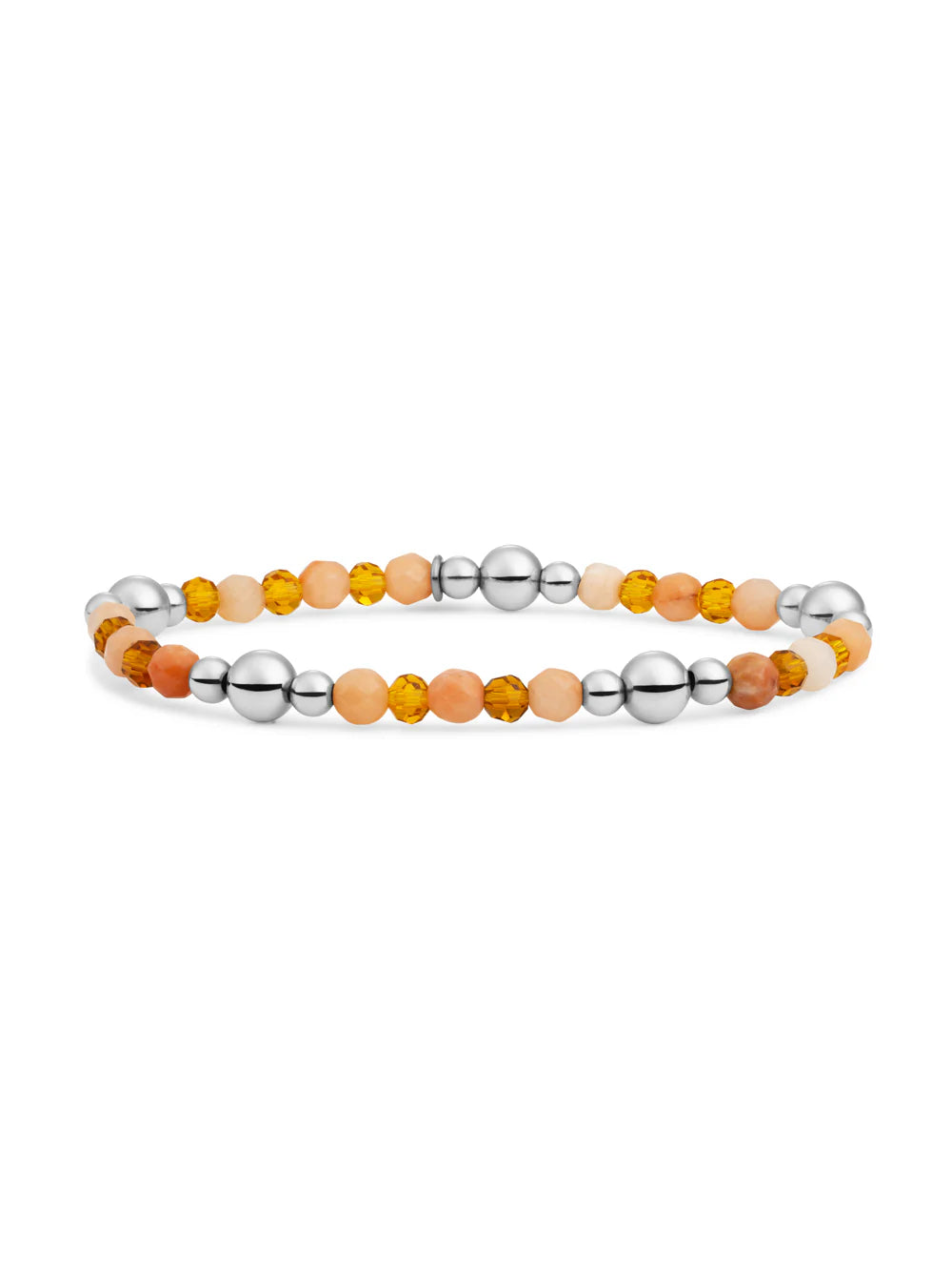 Sparkling Jewels Armband Rhodoniet BLK02S-G32-G38 Zilverkleurig