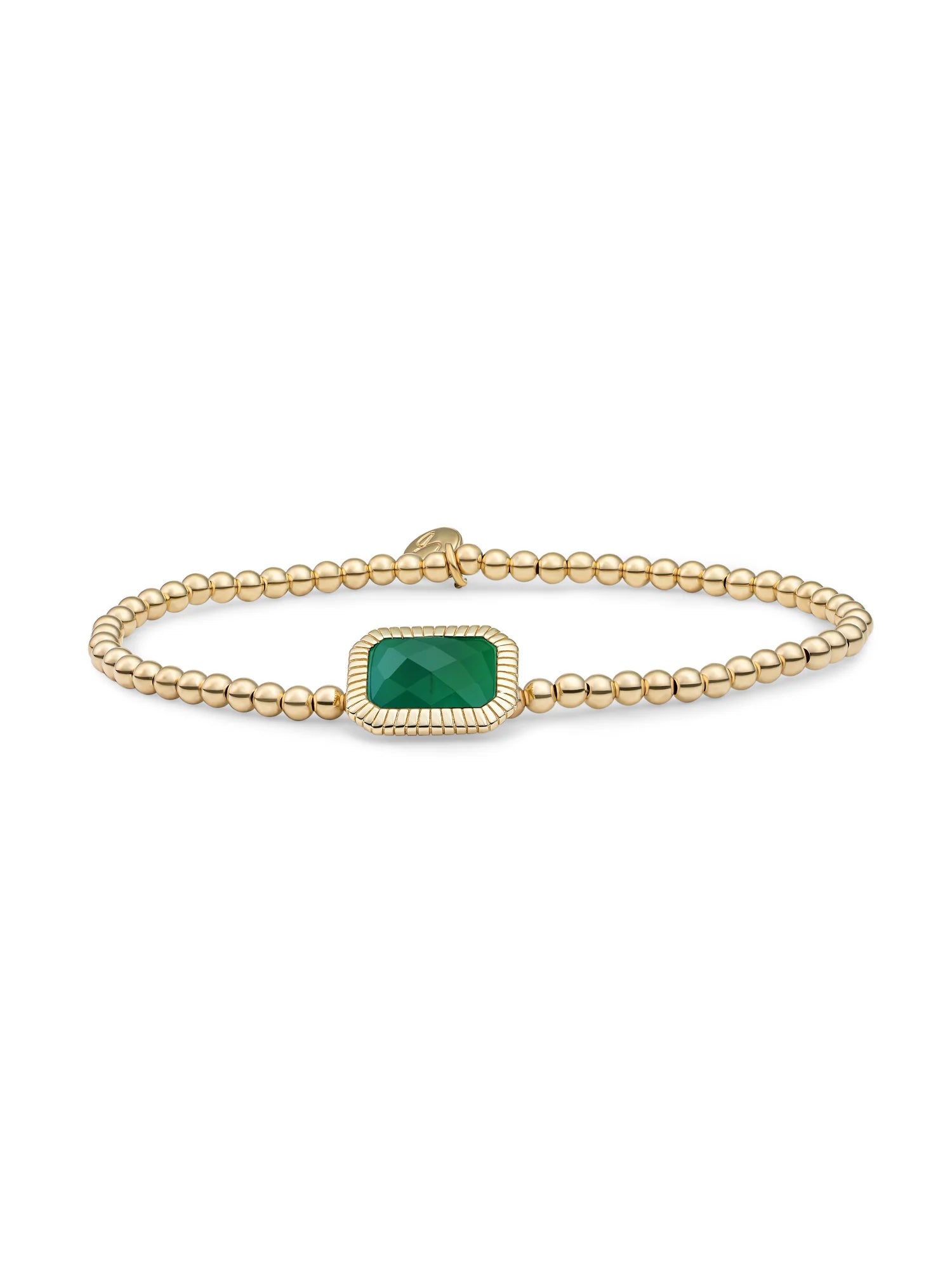 Sparkling Jewels Armband Amazoniet SB-G-3MM-BAG53 Zilverkleurig