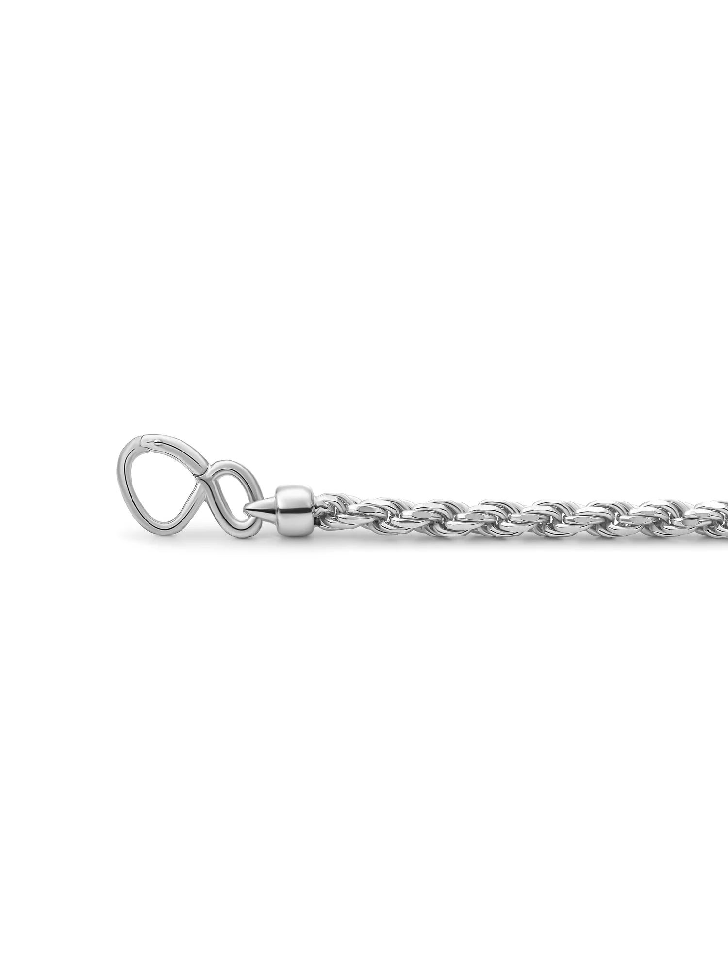 Sparkling Jewels Armband Rope Chain Rhodium LK-RPS-018 Zilverkleurig