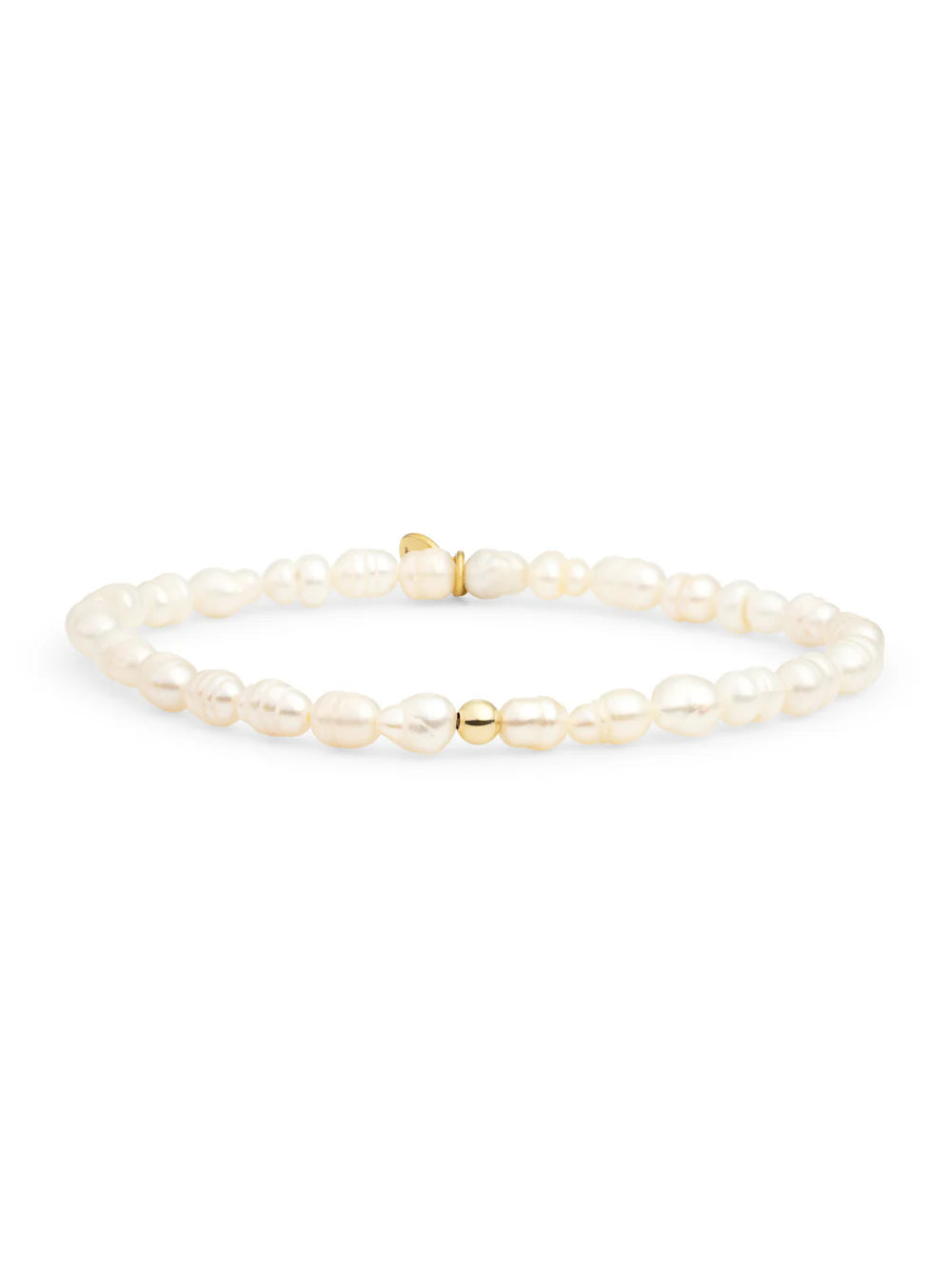Sparkling Jewels Armband Parel SBG-PEARL-ADD-4MM Goudkleurig