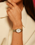Rosefield horloge OWGMG-OV10 The Oval White MOP Mesh Gold - PansiteNederland.nl