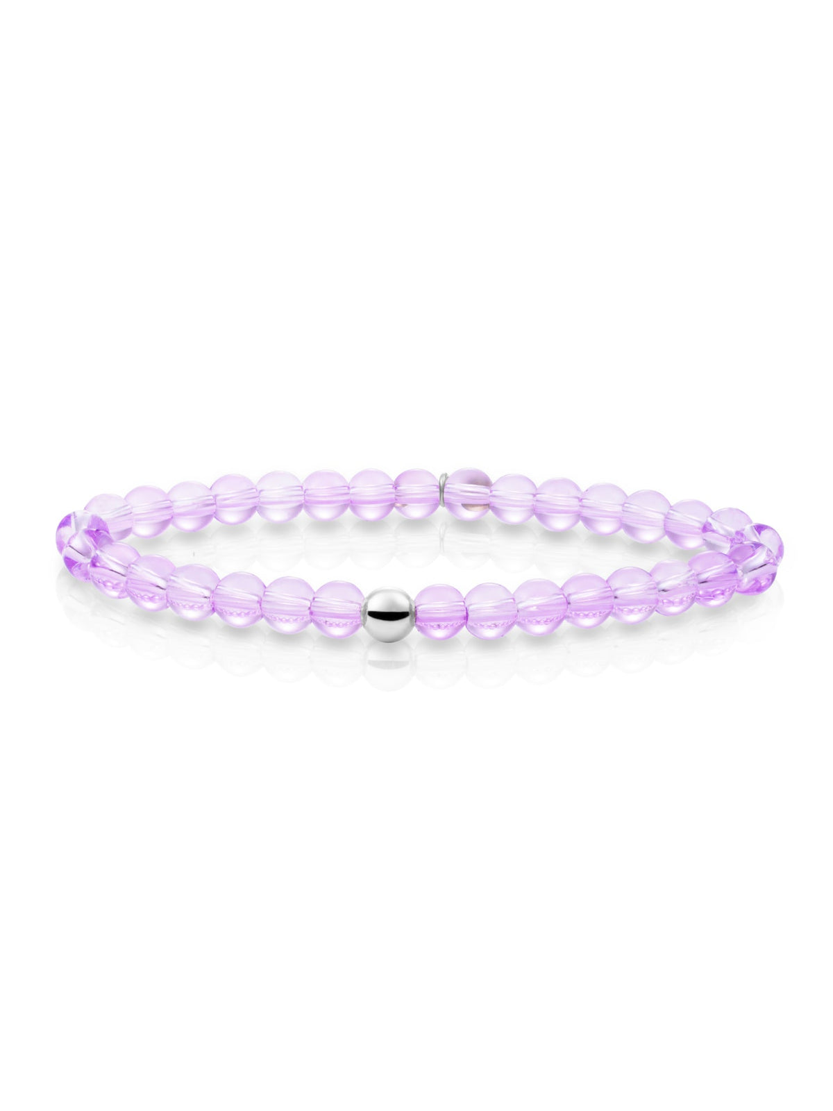 Sparkling Jewels Armband Kwarts SB-GEM41-ADD-6MM Zilverkleurig