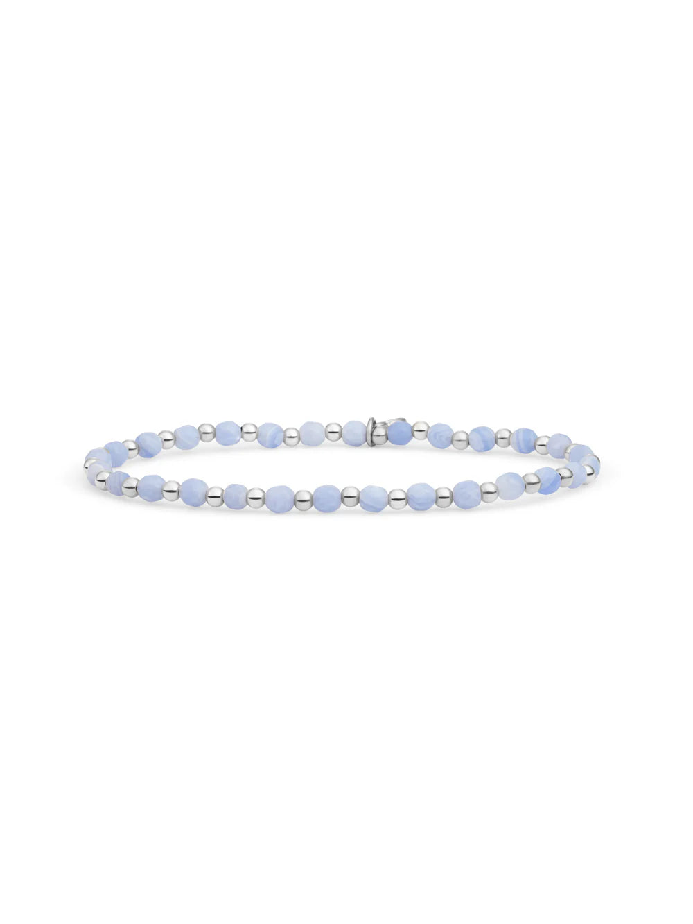 Sparkling Jewels Armband Kantagaat SB-GEM47-3MM-MIX Zilverkleurig