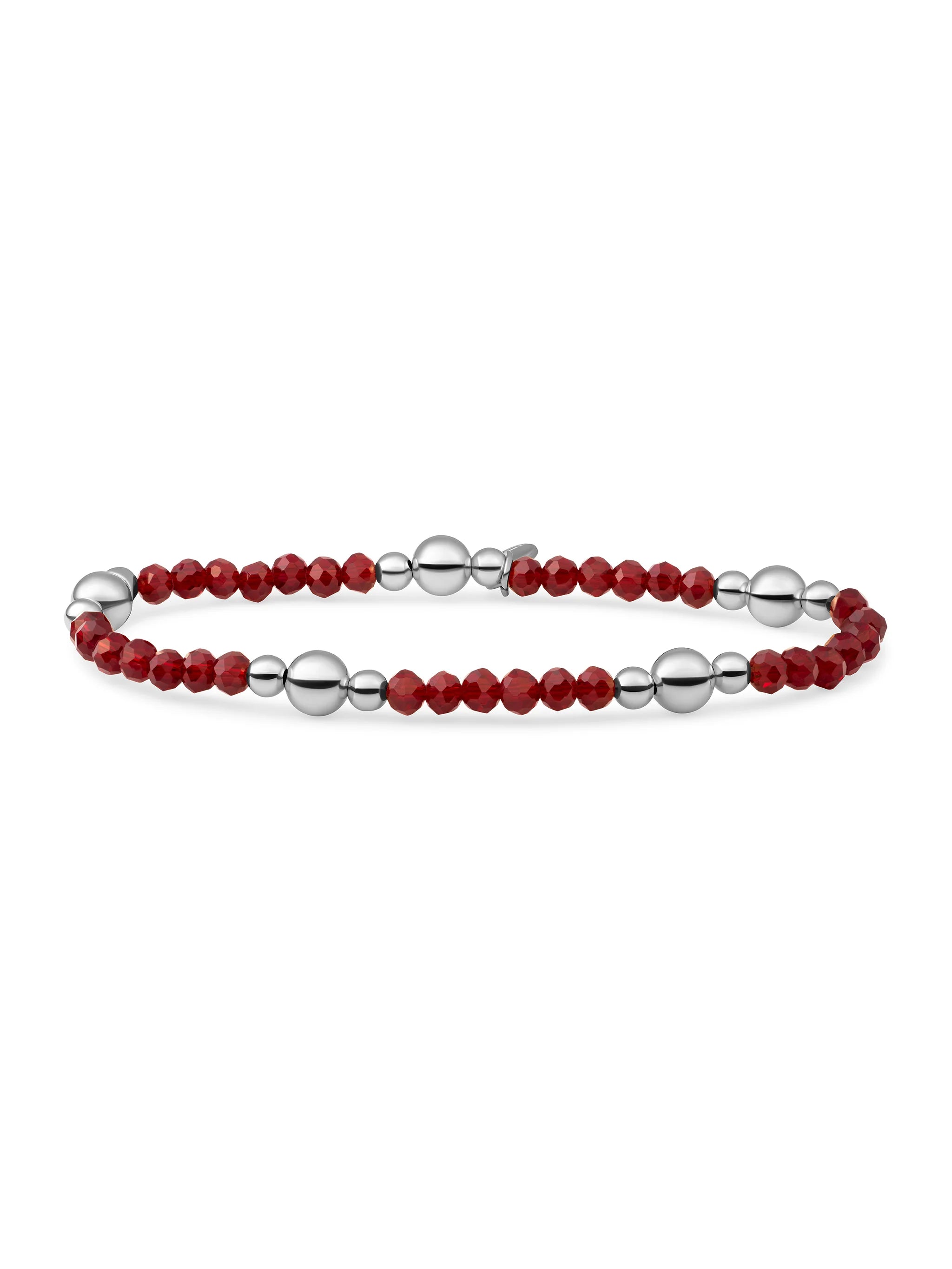 Sparkling Jewels Armband Rubinkwarts BLK01S-G50 Goudkleurig