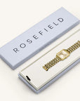 Rosefield horloge QCGSG-Q048 Boxy XS Champagne Steel Gold - PansiteNederland.nl