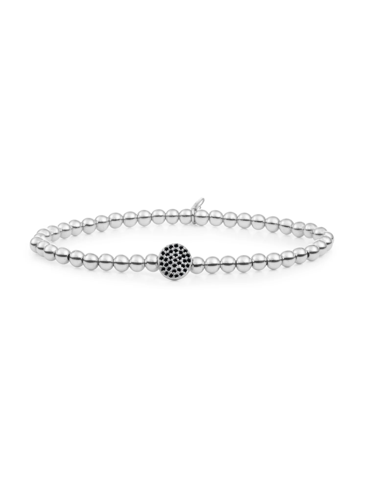 Sparkling Jewels Armband Disc Galaxy SB-S-4MM-DISC-BL Zilverkleurig