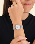 Rosefield horloge 26WS-266 The Small Edit White Silver - PansiteNederland.nl