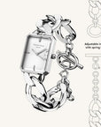 Rosefield horloge SWSSS-O56 The Octagon XS Chain Watch Studio Edition White Silver - PansiteNederland.nl