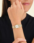 Rosefield horloge GWGSG-G02 Gemme White Steel Gold - PansiteNederland.nl
