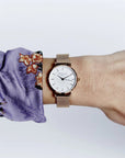Rosefield horloge 26WR-265 The Small Edit White Rosegold - PansiteNederland.nl