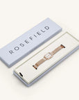 Rosefield horloge OWRMR-O59 The Octagon XS Mesh White Rose gold - PansiteNederland.nl