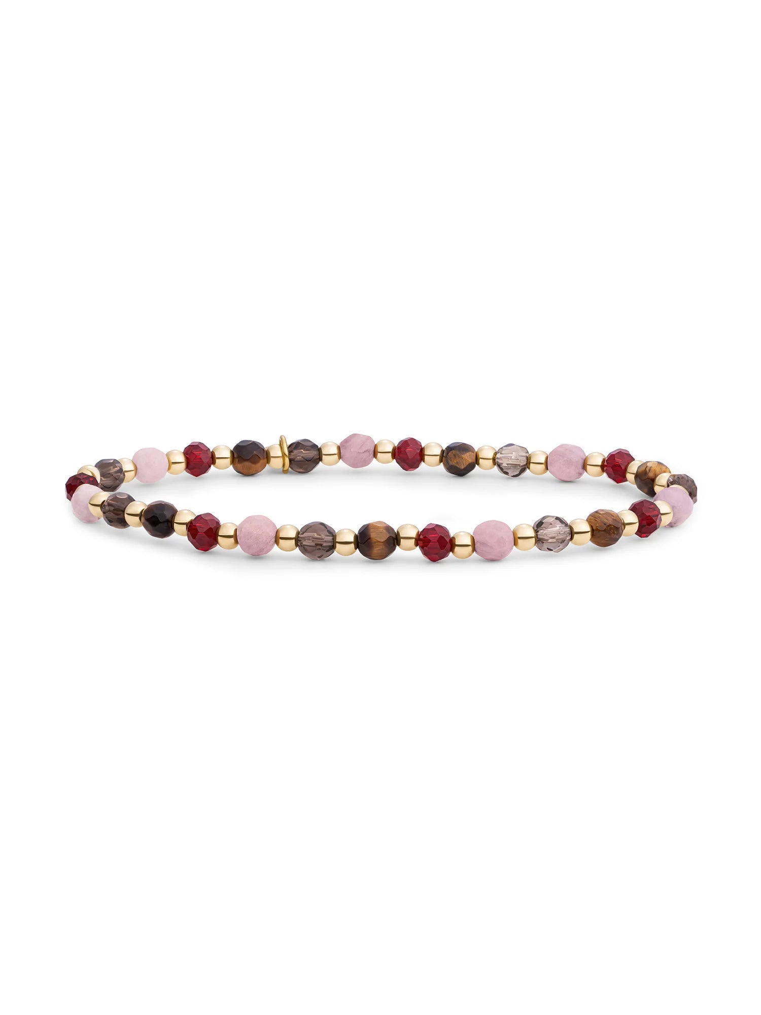 Sparkling Jewels Armband Multi Gem Interstellar SBG-MULTI02-3MM-MIX Goudkleurig