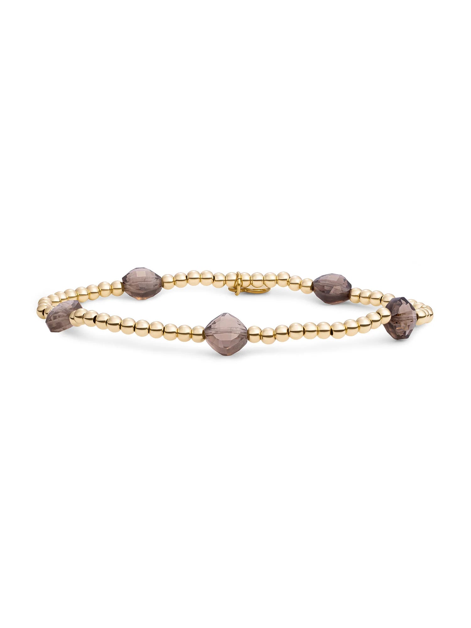Sparkling Jewels Armband Rookkwarts SB-G-3MM-CC-G23 Goudkleurig