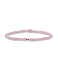 Sparkling Jewels Armband Pink Opalite Saturn Small Gold 4mm SBG-GEM66-ADD-4MM