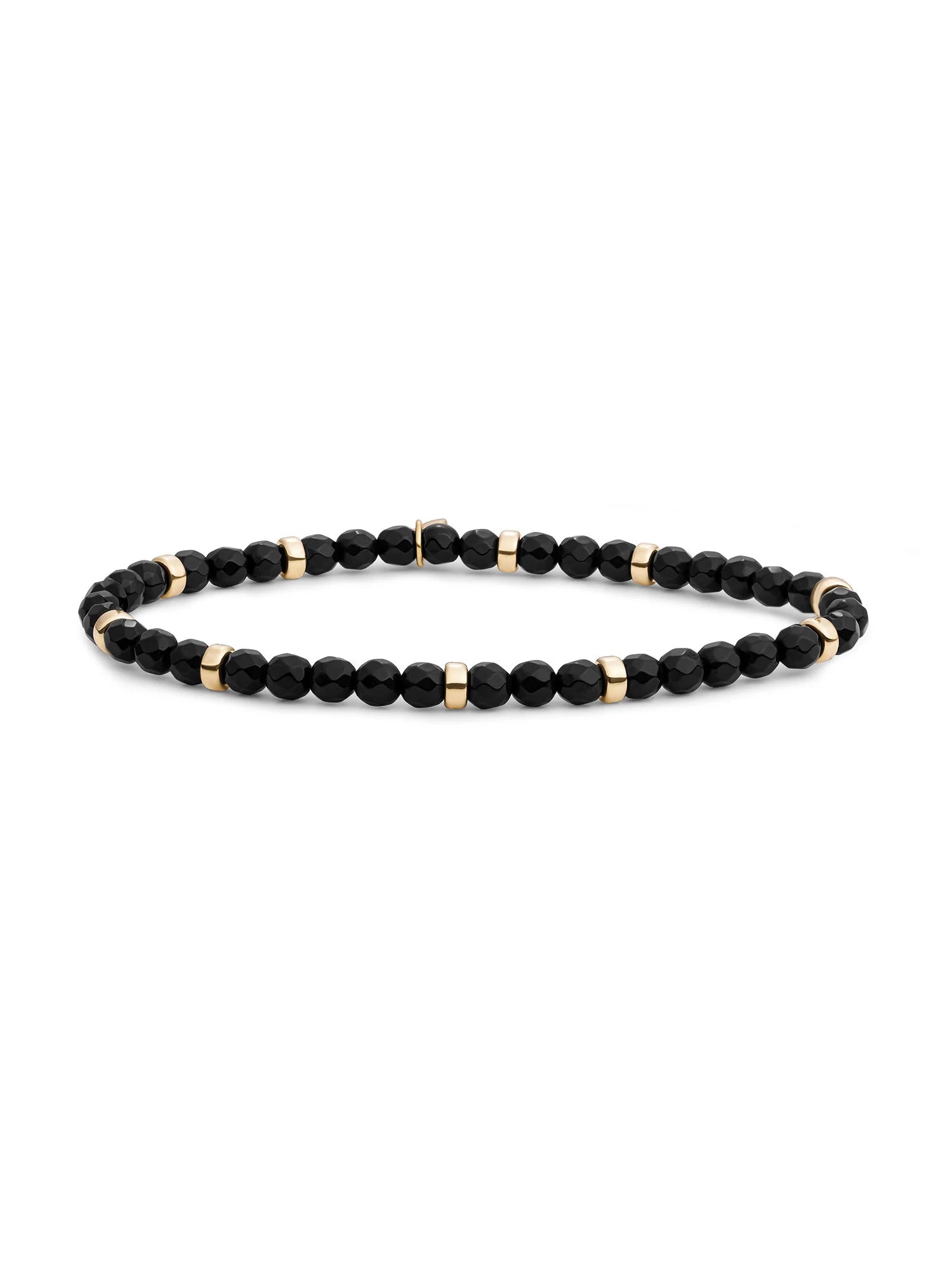 Sparkling Jewels Armband Onyx SBG-GEM07-MIX-RDL Goudkleurig