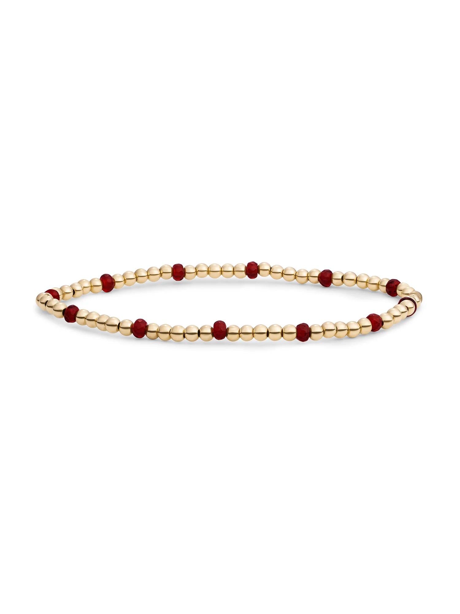 Sparkling Jewels Armband Rubinkwarts SBG-GEM50-MIX-FCTRDL Goudkleurig