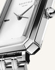 Rosefield horloge OWGSS-O63 Octagon XS White Sunray Steel Silver - PansiteNederland.nl