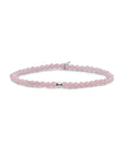 Sparkling Jewels Armband Pink Opalite Saturn Small Silver 4mm SB-GEM66-ADD-4MM