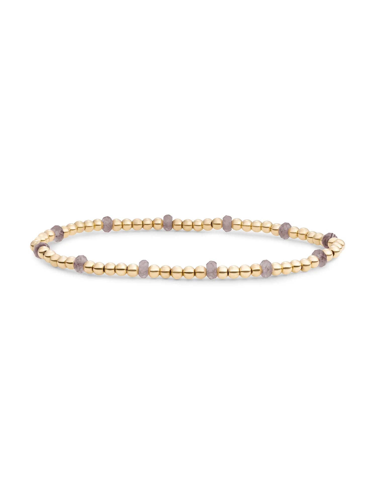 Sparkling Jewels Armband Rookkwarts SBG-GEM23-MIX-FCTRDL Goudkleurig