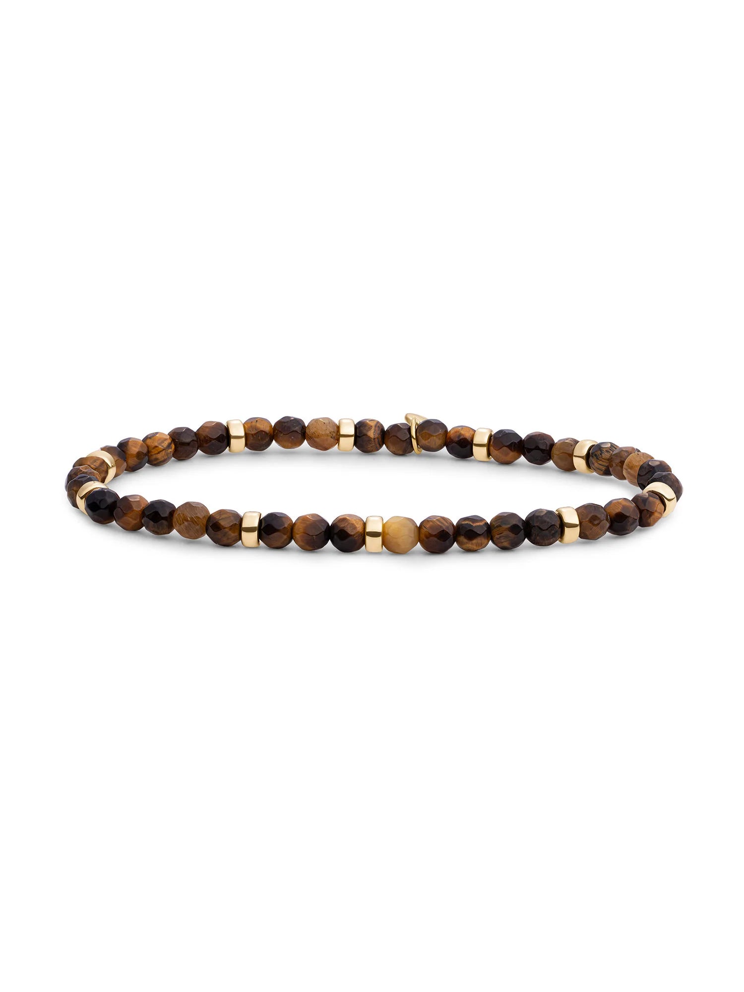 Sparkling Jewels Armband Tijgeroog SBG-GEM09-MIX-RDL Goudkleurig