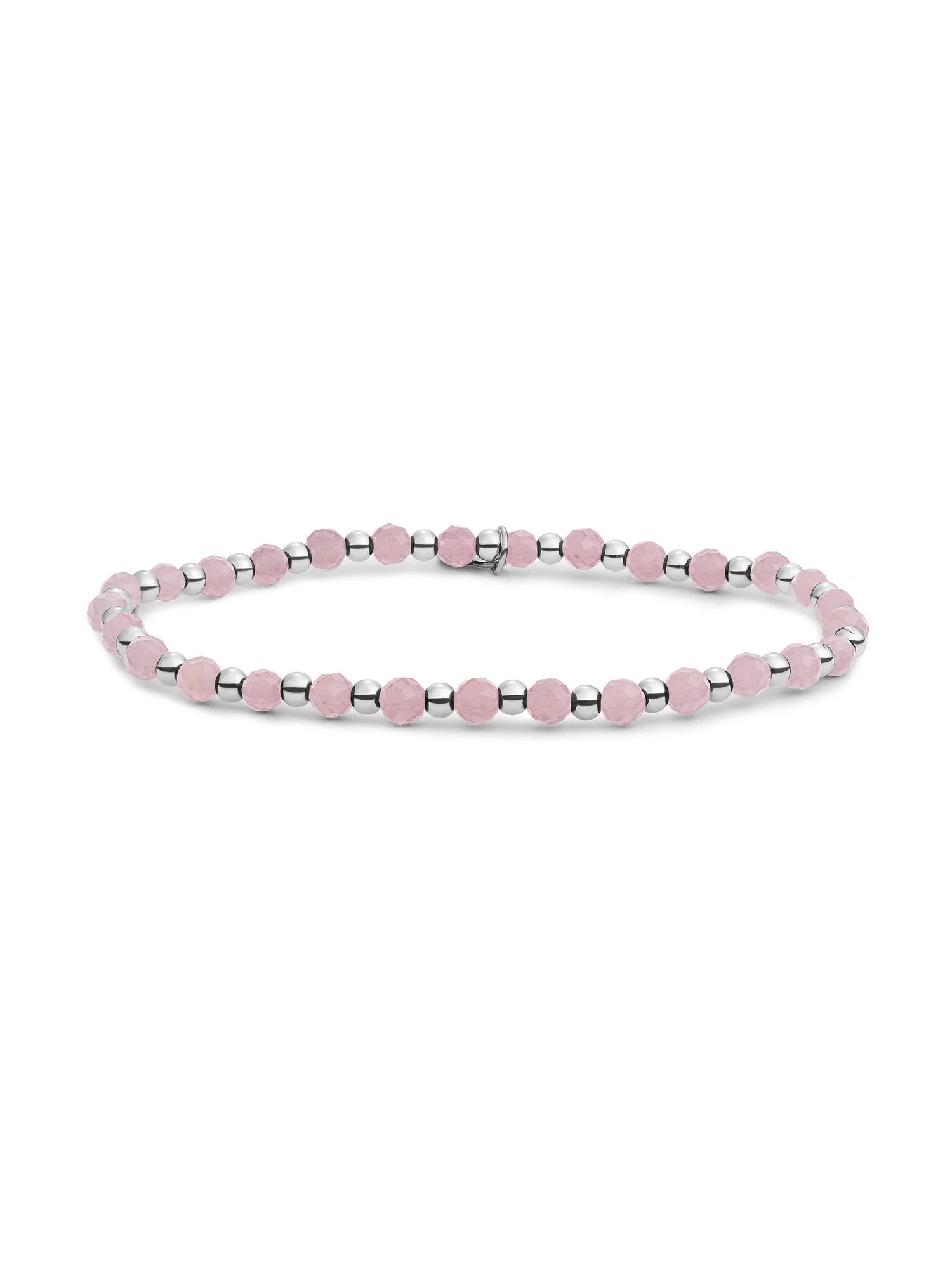 Sparkling Jewels Armband Opaliet SB-GEM66-3MM-MIX Zilverkleurig