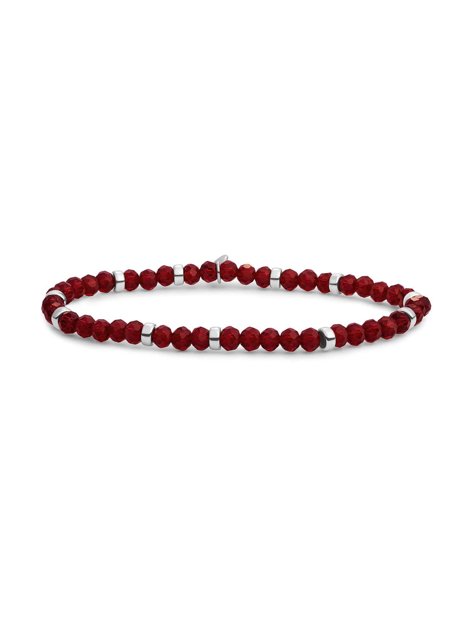 Sparkling Jewels Armband Rubinkwarts SB-GEM50-MIX-RDL Goudkleurig