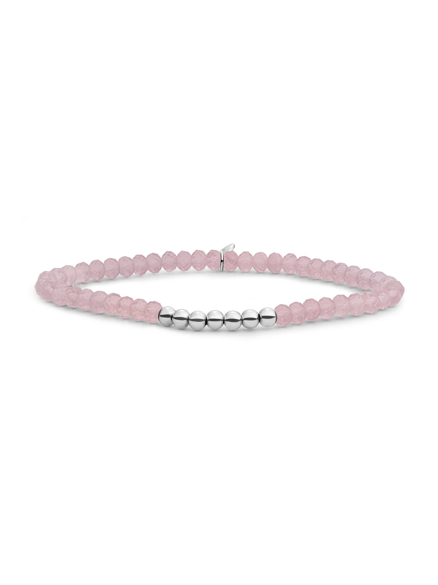 Sparkling Jewels Armband Opaliet SB-S-4MM-RLI-G66 Zilverkleurig