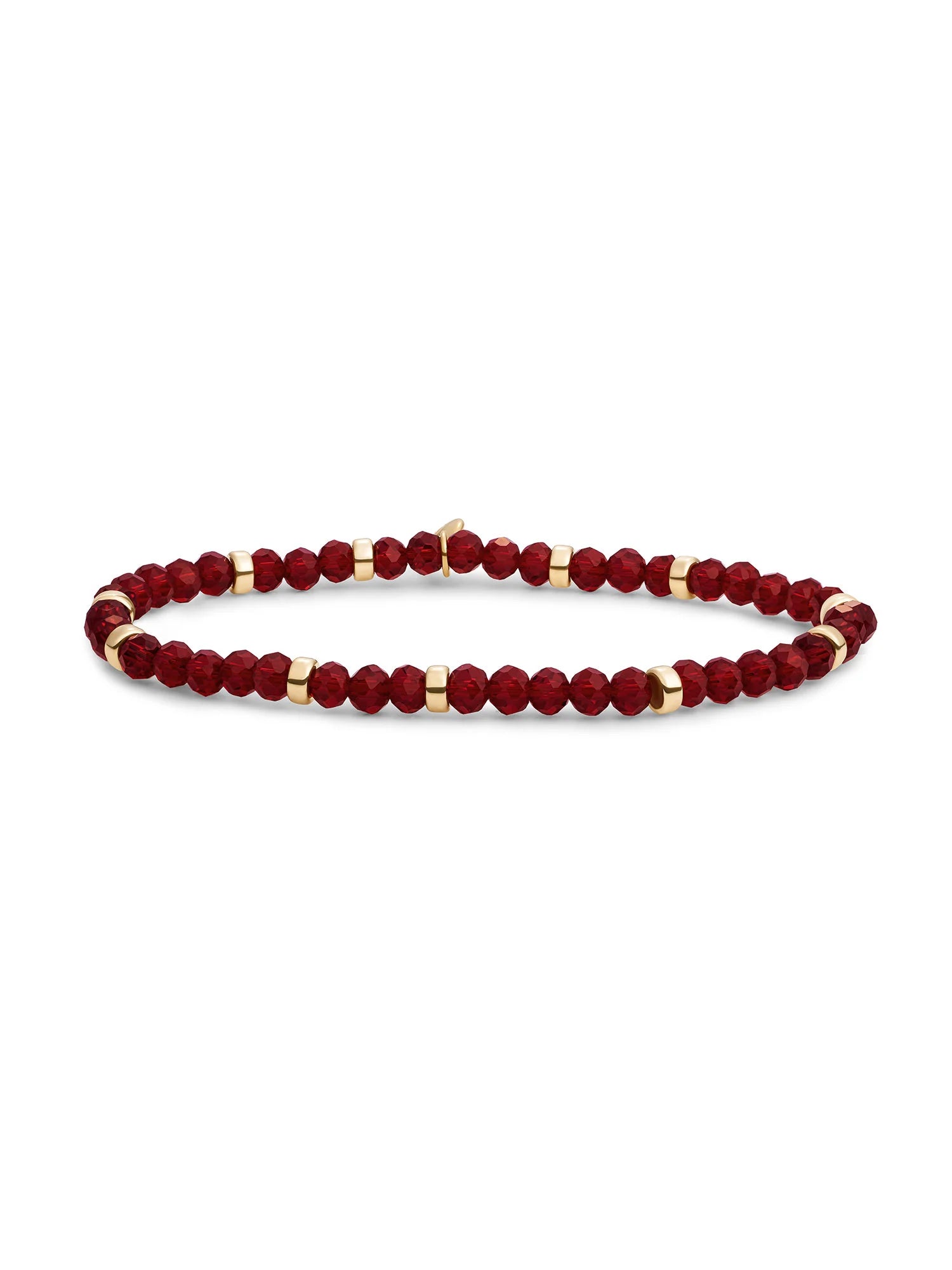 Sparkling Jewels Armband Rubinkwarts SBG-GEM50-MIX-RDL Goudkleurig