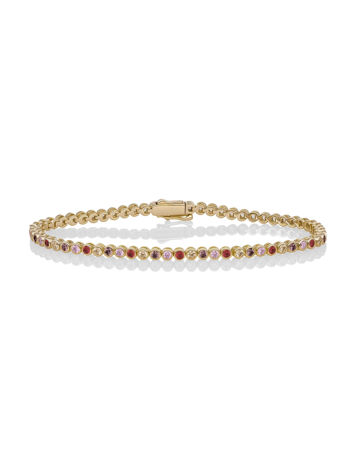 Sparkling Jewels Armband Zirkonia LK-TBG-02-M-MULTI02 Goudkleurig