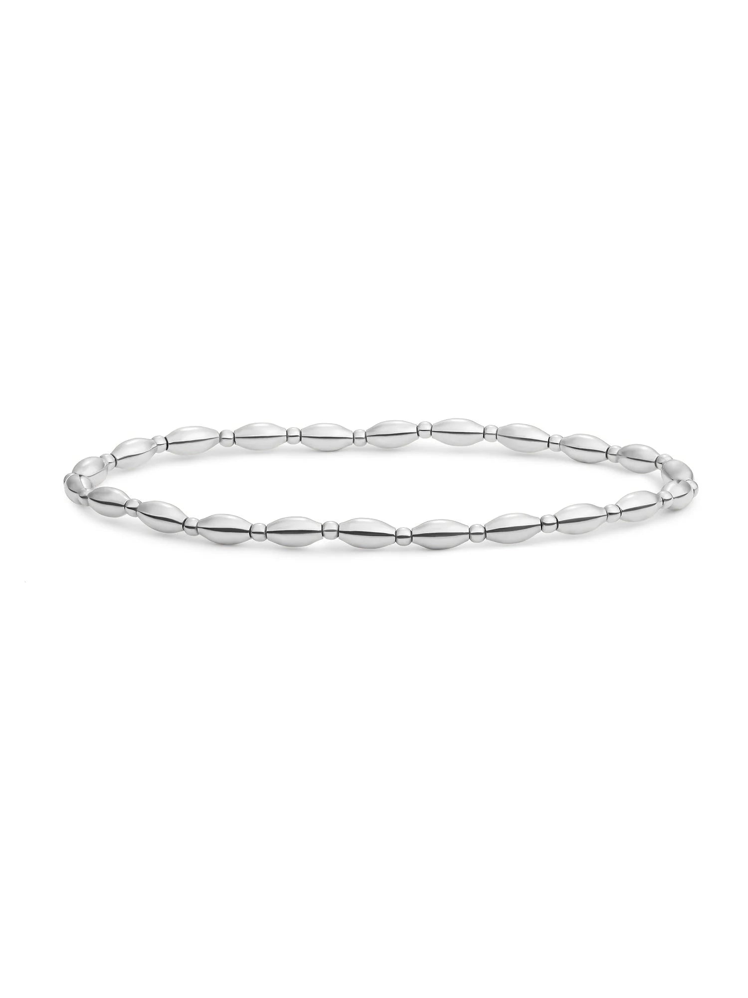Sparkling Jewels Armband Rice Mix SB-S-2MM-RICE Zilverkleurig