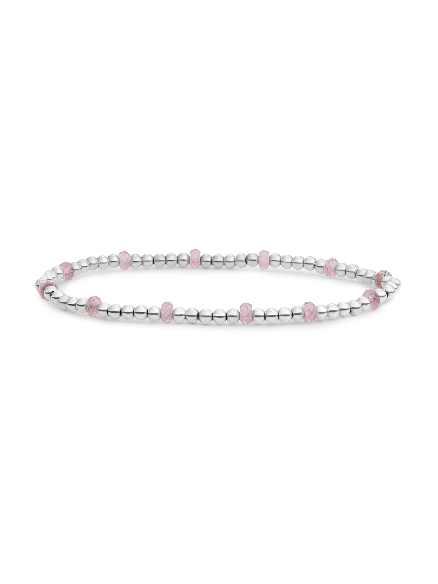 Sparkling Jewels Armband Opaliet SB-GEM66-MIX-FCTRDL Zilverkleurig