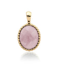 Sparkling Jewels Hanger Pink Opalite Twist Amulet Gold SPG21-G66