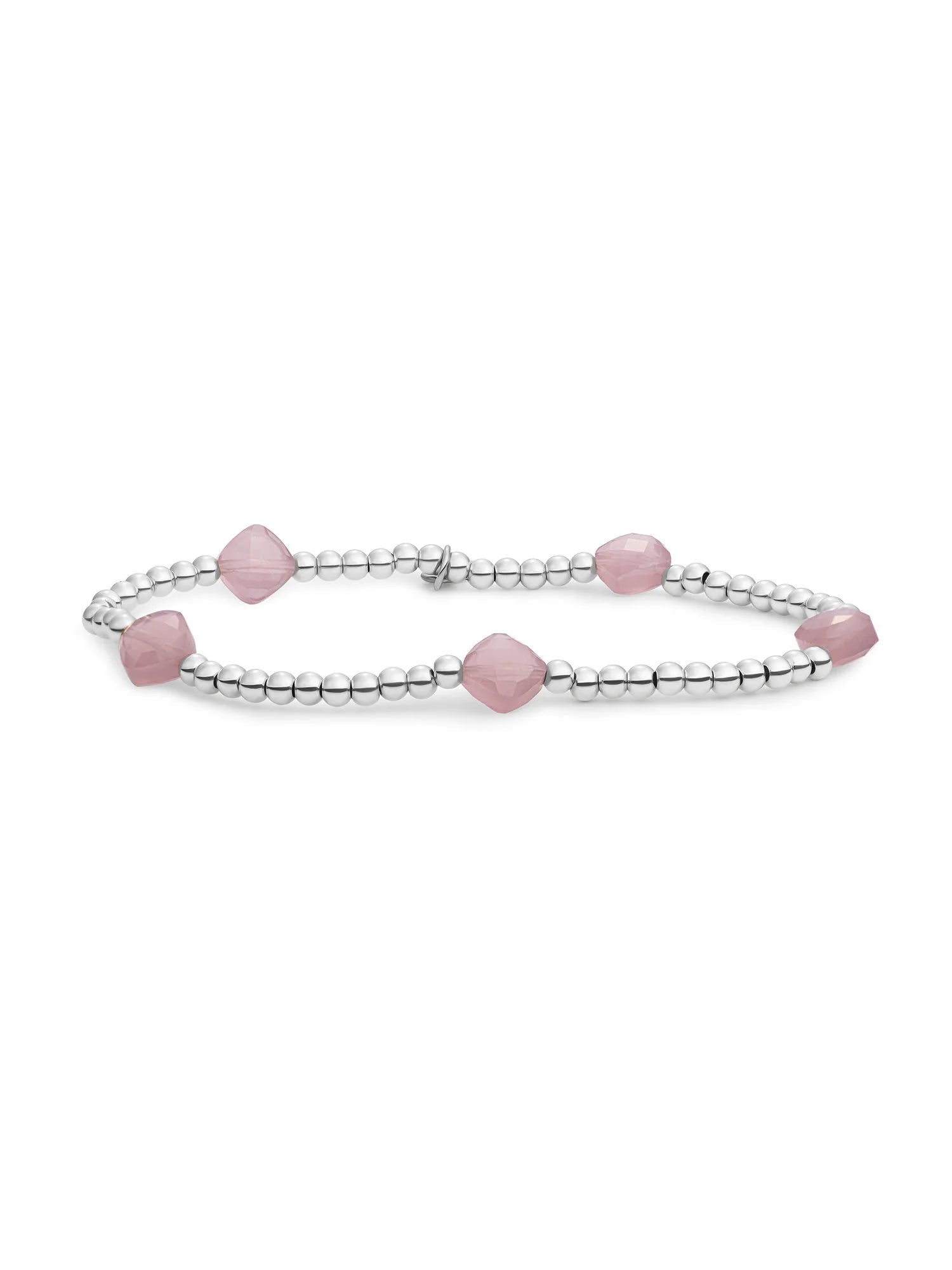 Sparkling Jewels Armband Opaliet SB-S-3MM-CC-G66 Zilverkleurig