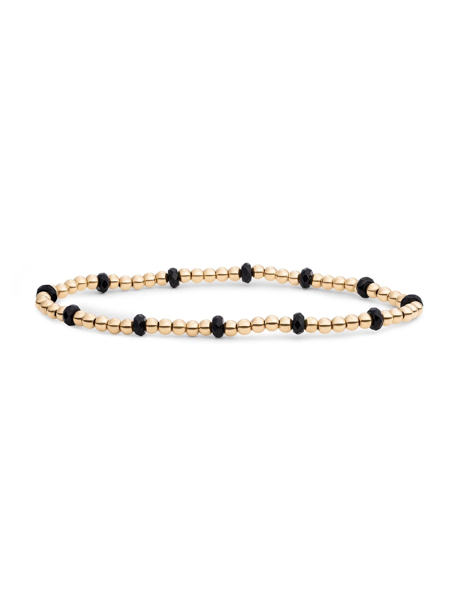 Sparkling Jewels Armband Onyx SBG-GEM07-MIX-FCTRDL Goudkleurig