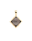 Sparkling Jewels Hanger Smokey Quartz Cushion Cut Amulet Silver SP32-G23