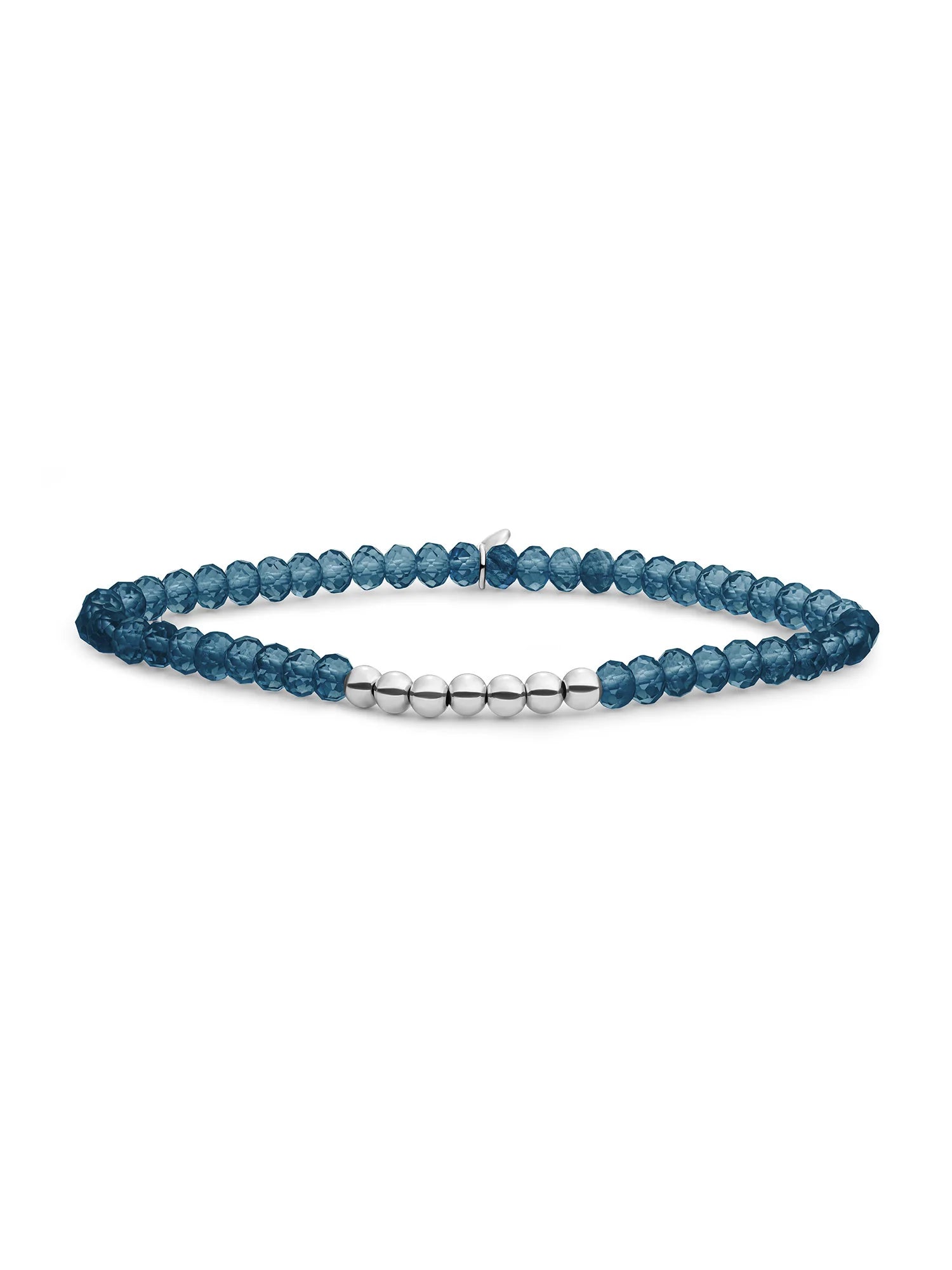Sparkling Jewels Armband Kwarts SB-S-4MM-RLI-G67 Zilverkleurig