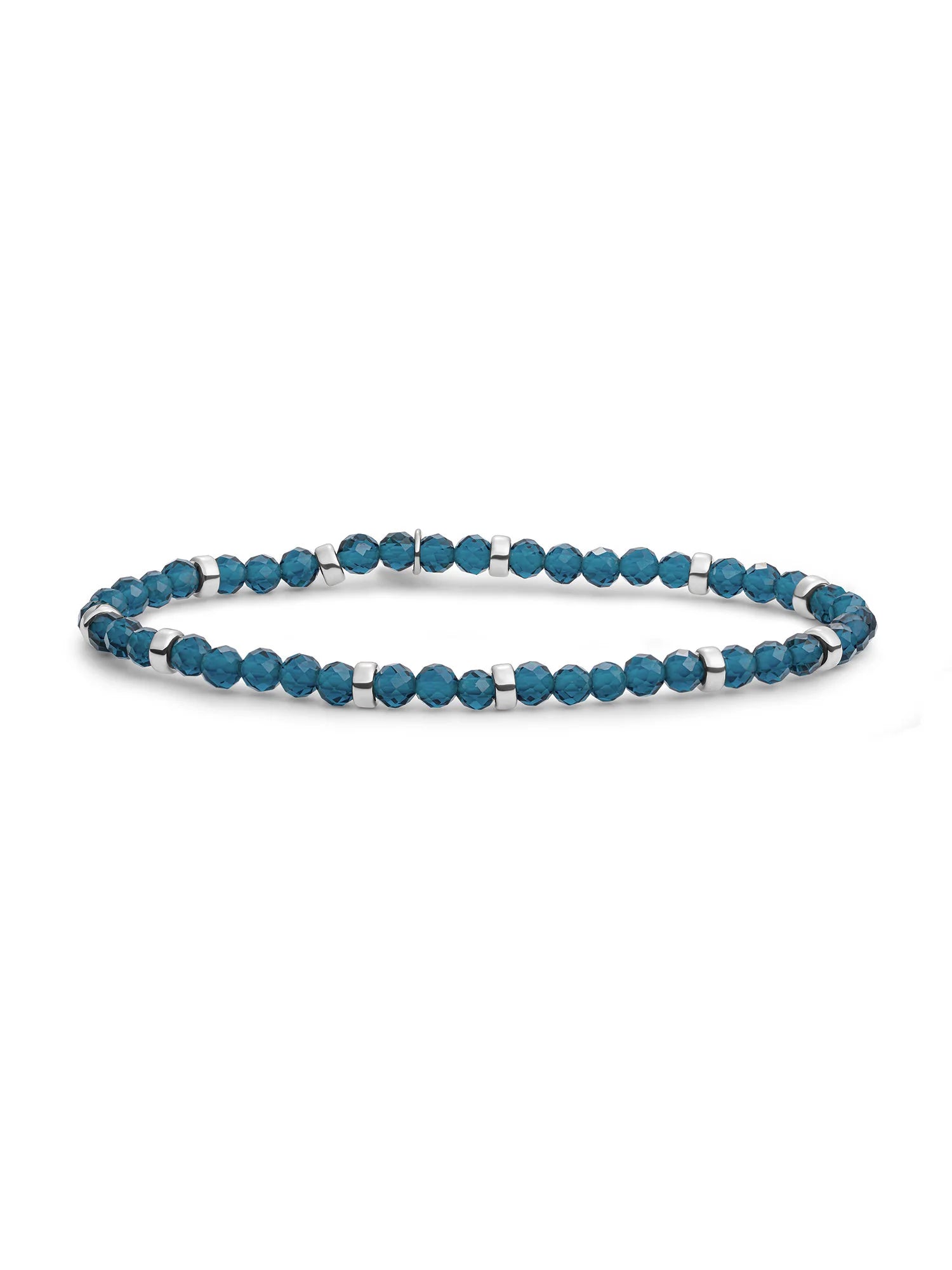 Sparkling Jewels Armband Kwarts SB-GEM67-MIX-RDL Zilverkleurig