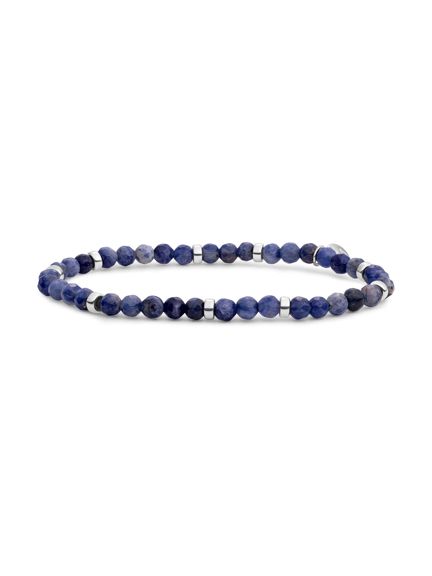 Sparkling Jewels Armband Sodaliet SB-GEM20-MIX-RDL Zilverkleurig