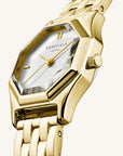 Rosefield horloge GWGSG-G02 Gemme White Steel Gold - PansiteNederland.nl