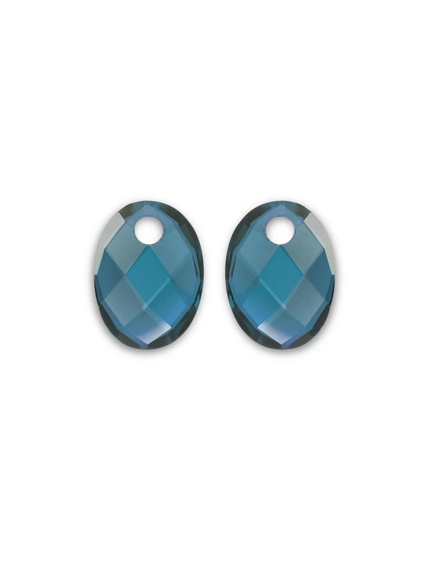 Sparkling Jewels Oorstenen Medium Oval - Ocean Kwarts EAGEM67-MO