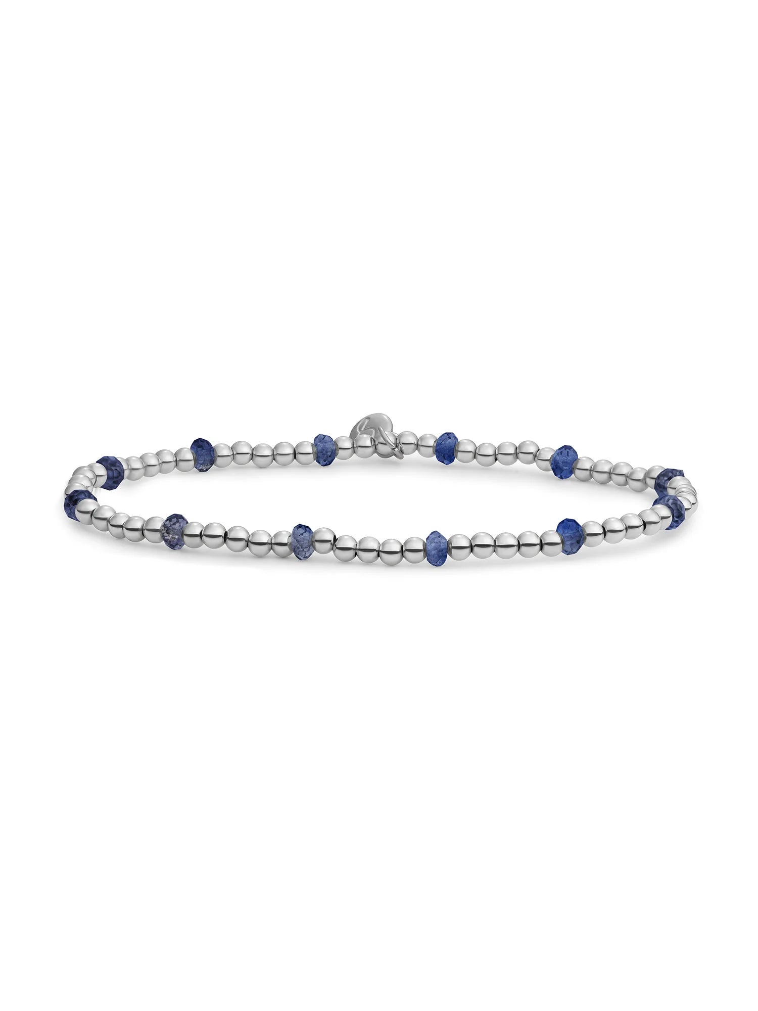 Sparkling Jewels Armband Sodaliet SB-GEM20-MIX-FCTRDL Zilverkleurig